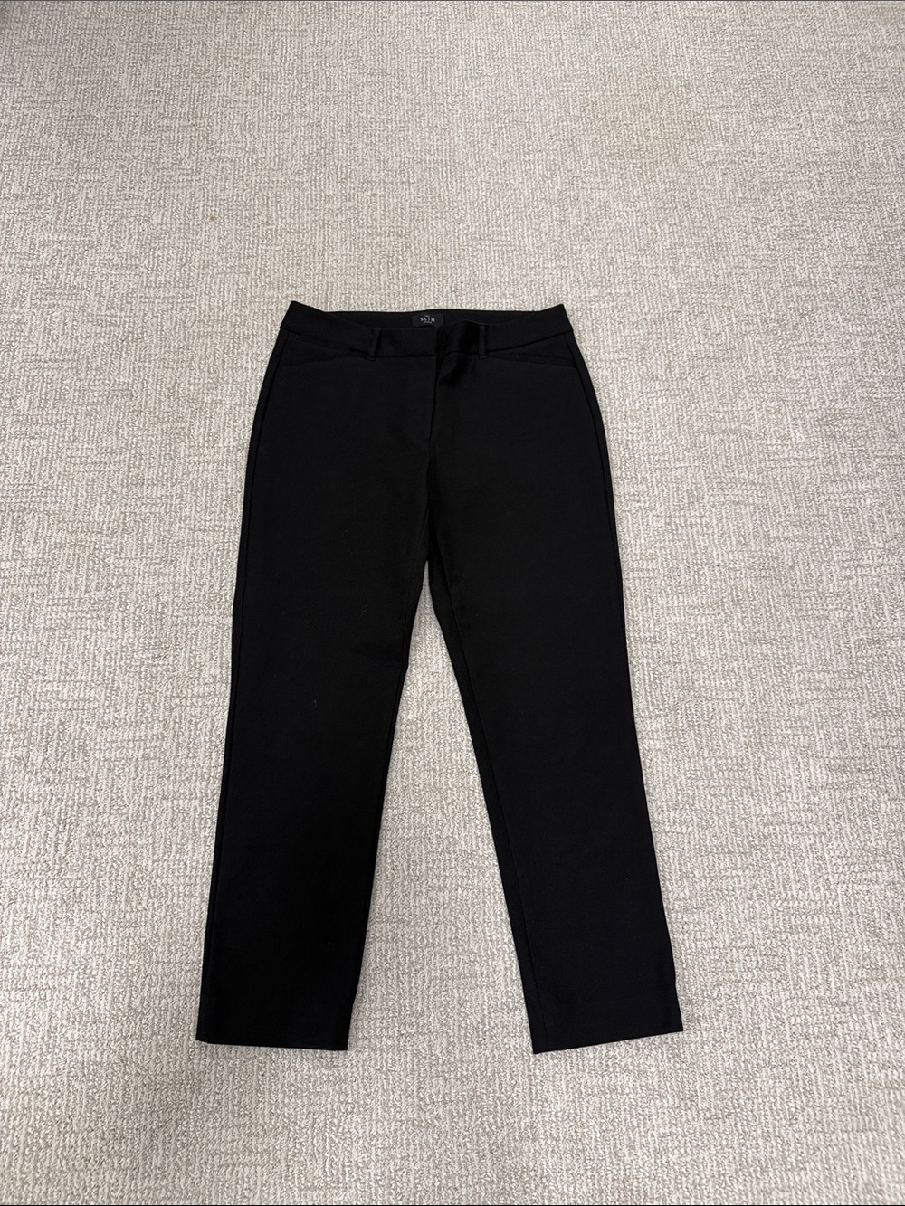Women's Black Straight-Leg Dress Pants
